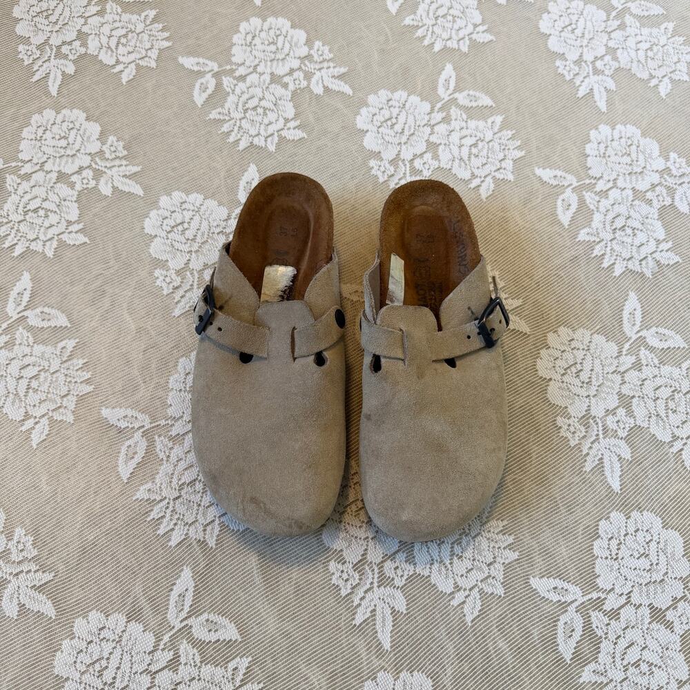 Naot Suede Boston Style Clogs Size 37